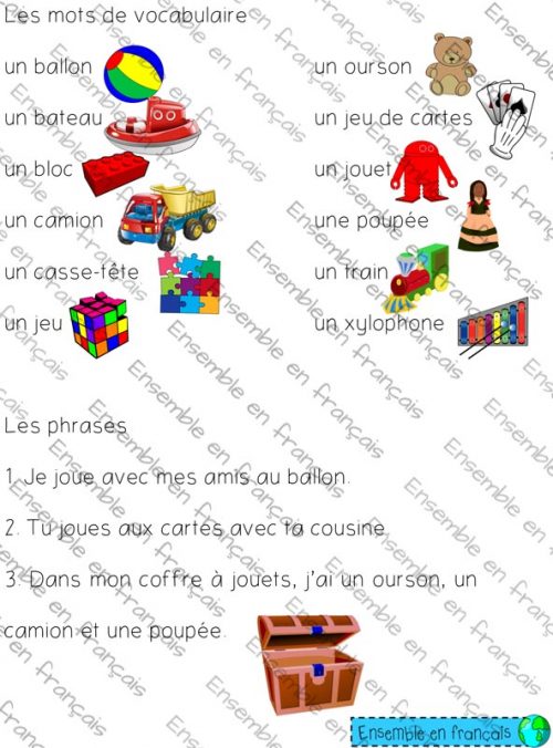 13. Jouets Page 4 Ensemble en Français